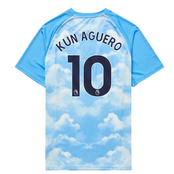 2026 2027 Man City Warm Up Blue) Aguero Kids Kit (Icy (Kun 10)-ProGear Kits